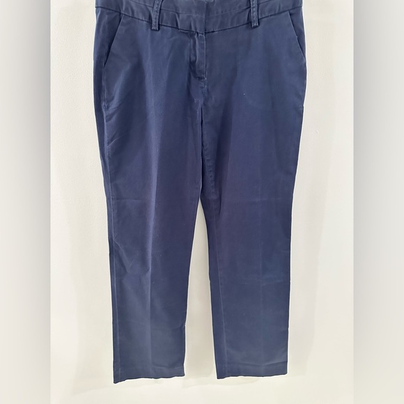 Crown & Ivy Straight Leg Chino Pants Navy Size 4 Petite - Picture 4 of 6